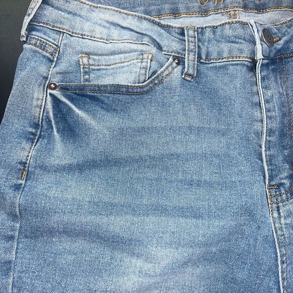 Copperflash Plus High Rise Slim Straight Cropped Jeans Size 16W EUC - Picture 6 of 13
